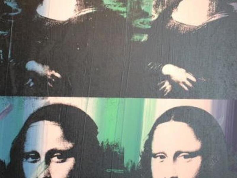 The Mona Lisa. Andy Warhol style 