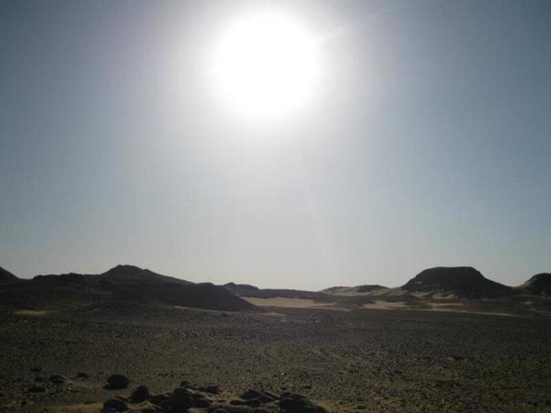 A view of the Sinai desert, where three of the spying suspects hail from. (file Al Bawaba)