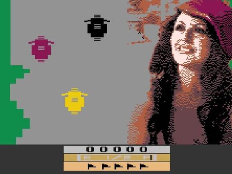 8-bit Portrait of an Egyptian actress Suad Hosni.
