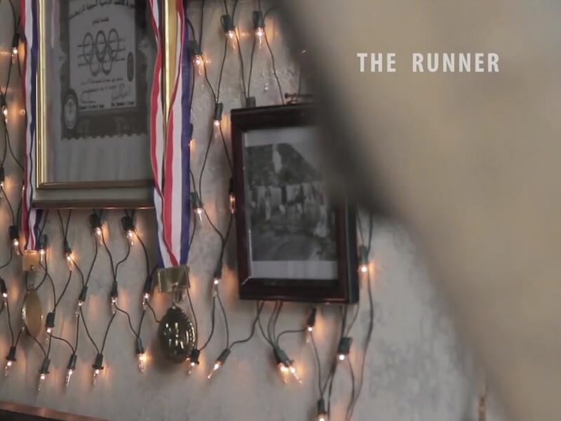 Screenshot from Samer's winning short film "The Runner".