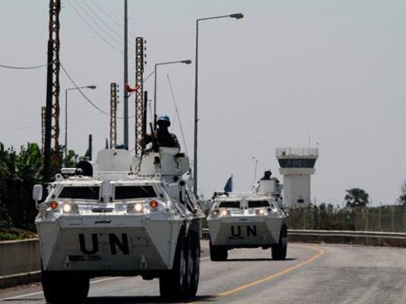UNIFIL peacekeepers patrol the area in the southern border town of Naqoura, Thursday, May 2, 2013. (The Daily Star/Mohammed Zaatari)