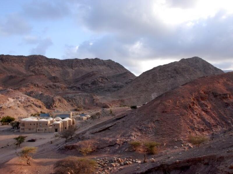 A view of the Wadi Feynan Eco-Lodge in Jordan. Image courtesy of the Wadi Feynan website. 