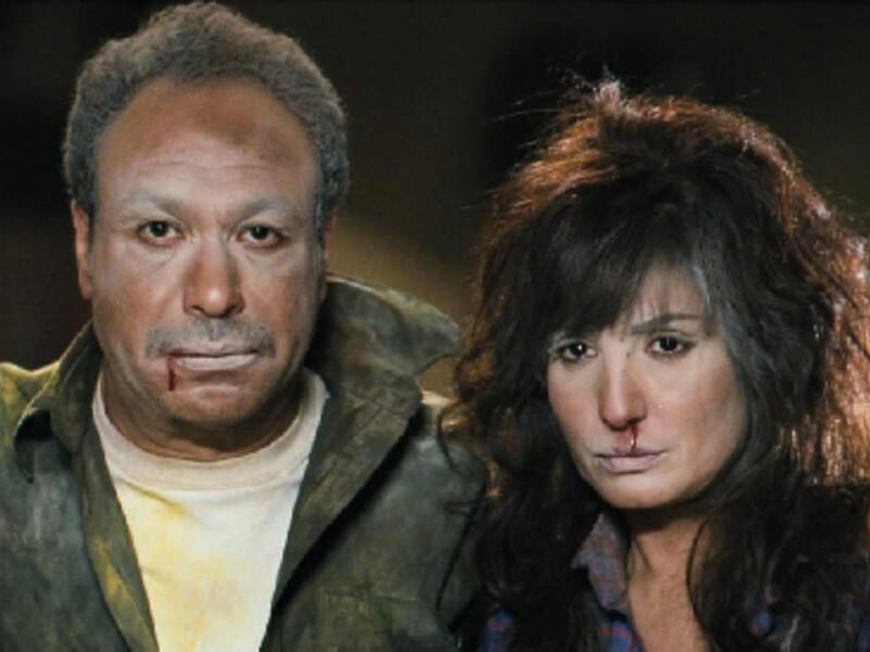 Actors Khaled Saleh and Olfat Imam (Photo: Febrayer Al-Aswad Facebook page)