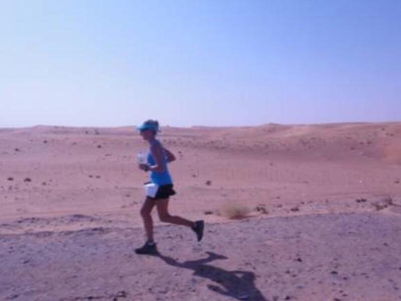 lone runner: Over 200 people took part in the Coast to Coast challenge. But unlike Todd, others used cycles