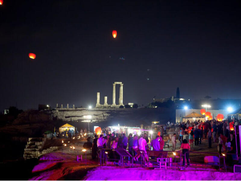 The Amman Citadel Festival opens on August 20 and will feature international and local performers. (Image: Facebook)
