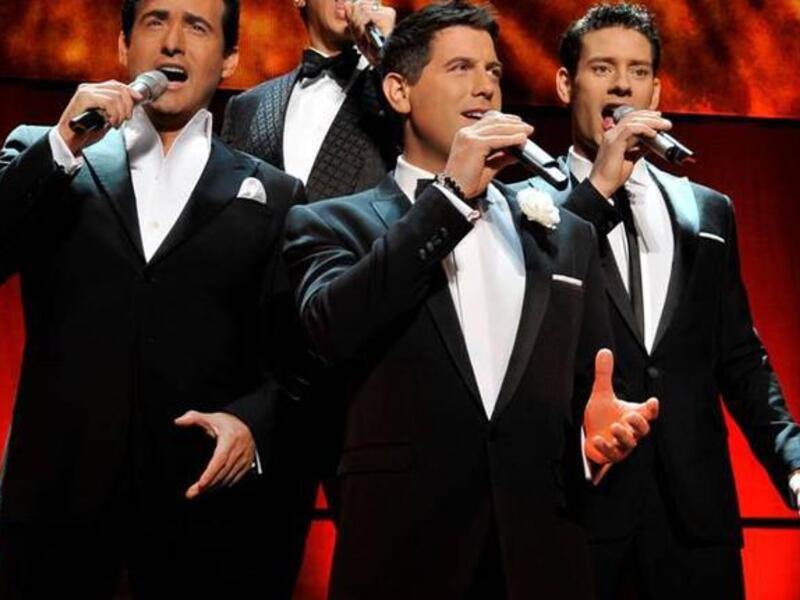The Il Divo band performs at the Dubai World Trade Centre and Exhibition Halls at Shaikh Rashid Hall, Dubai.

