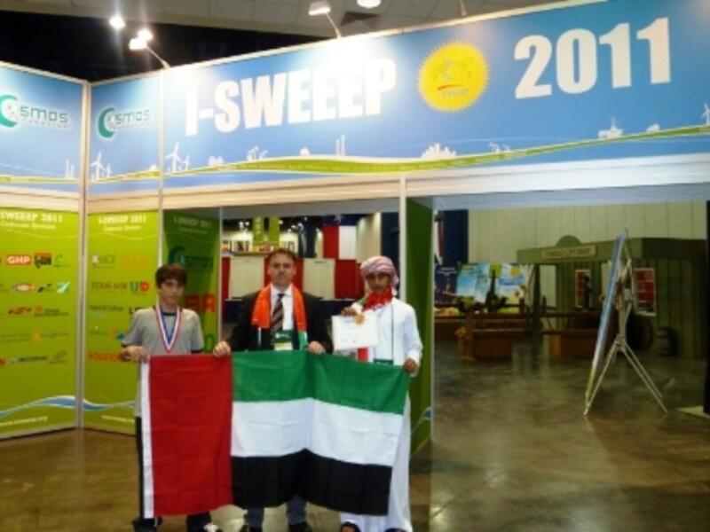 Students from the United School of Al Yahar, Al Ain attending the I-SWEEEP in Houston in May 2011