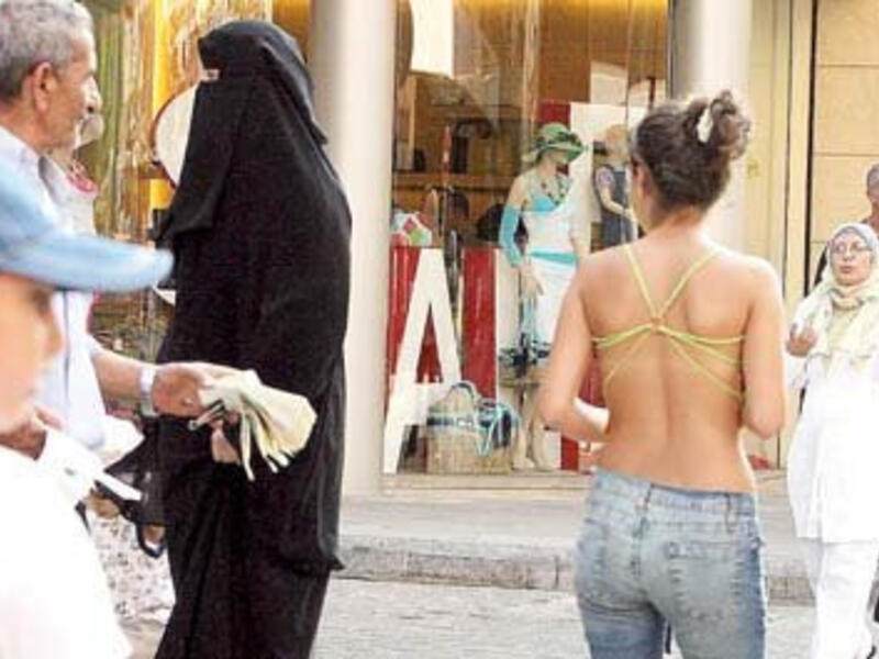 Bikinis and veils co-exist in Egypt, as in Lebanon