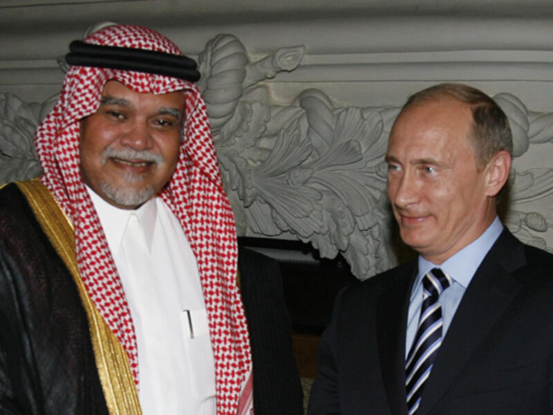 Russia's Putin and KSA's Prince Bandar previously met in July to discuss the war in Syria (Alexey Druzhinin/RIA Novosti)