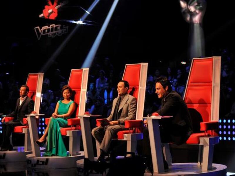 The coaches made themselves comfortable for the first live show of MBC's The Voice