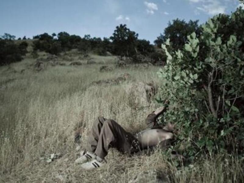 Emeric Lhuisset, Theater of War, photographs with a group of Iranian-Kurdish guerilla fighters, Lambda print, 150 x 112cm, Iraq, 2011-2012 All photos courtesy of the Running Horse
