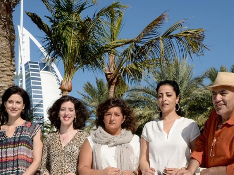 Cherien Dabis (May in the Summer), Jinan Colter (Searching for Saris) and others at the DIFF 2013. (Image: Arabian Gazette)