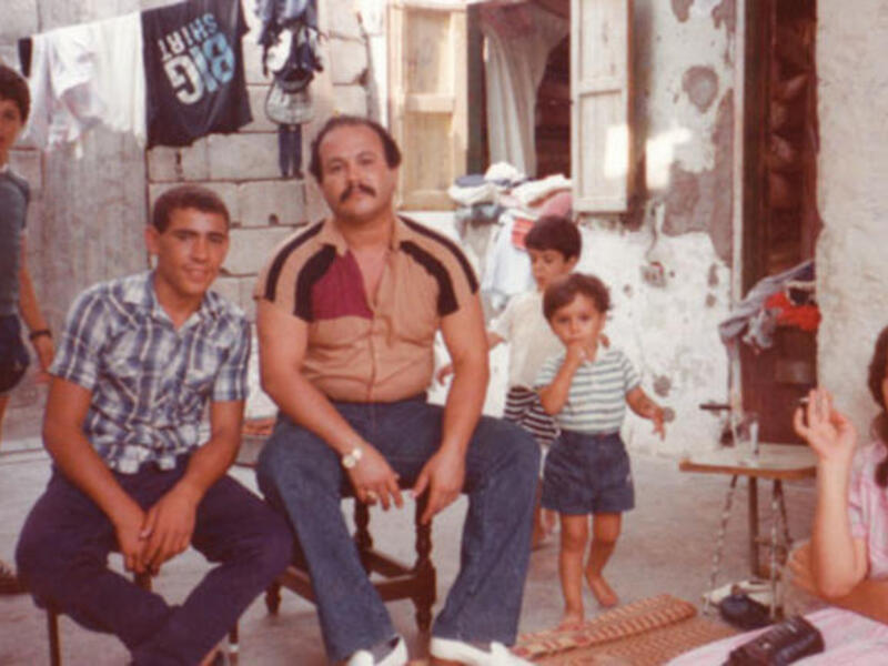 Members of the filmmaker's family at home in Ain al-Hilweh.