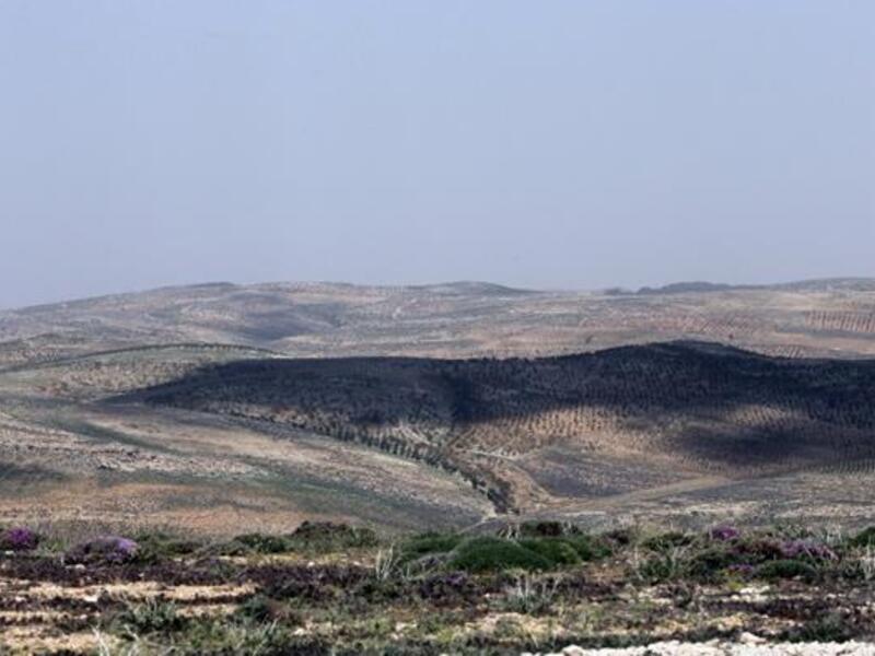 An overview of the northern Lebanese countryside, where Daesh is increasingly present. (AFP/File)