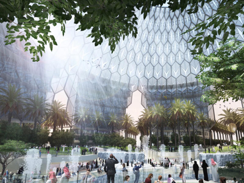 Cimolai Rimond steel work will provide the trellis structure for the 67.5-m tall, 130-m wide dome that will become an inspiring piece of architecture at the heart of Expo.