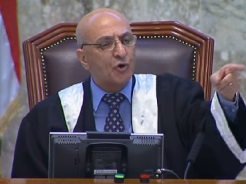 Twitter users are a little confused about whether Judge Rauf Rashid Abd al-Rahman has died, and when. (Screenshot via YouTube)