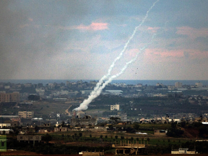 A file photo of a rocket fired from Gaza. (AFP/File)