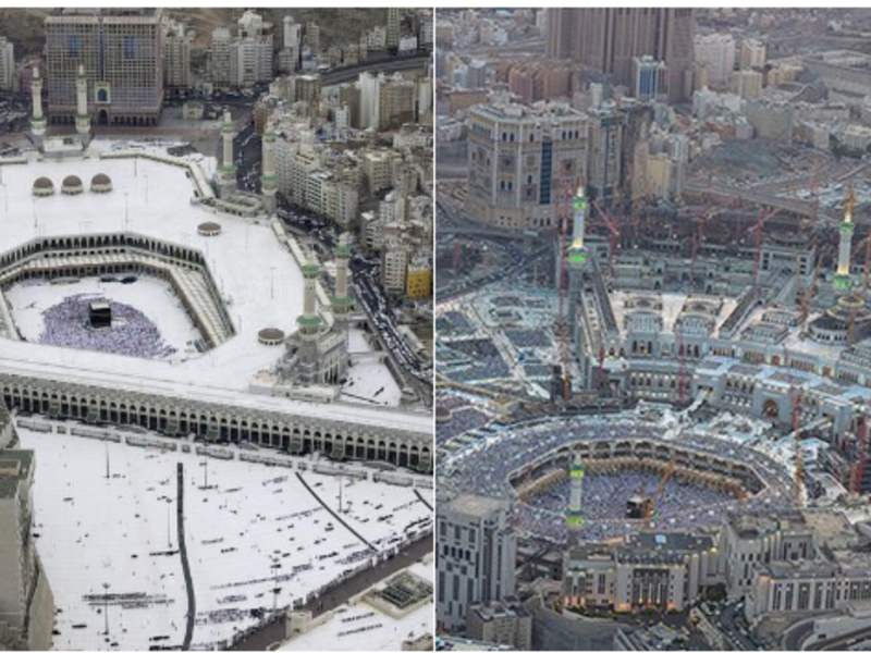 Mecca has changed a lot in 10 years. (Twitter)
