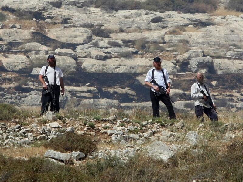 Settlers reportedly broke into the "Joseph Tomb" to perform religious rituals. (Jaafar Ashtiyeh/AFP/File)