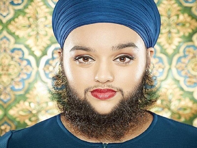 بريطانيا: حيث تعد الفتاة البريطانية هارنام كور صاحبة أطول لحية امراة في العالم