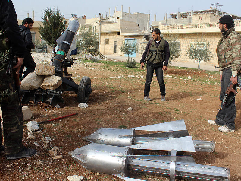 Syrian rebels have made lots of makeshift weapons over the course of the four-year wear. (AFP/File)