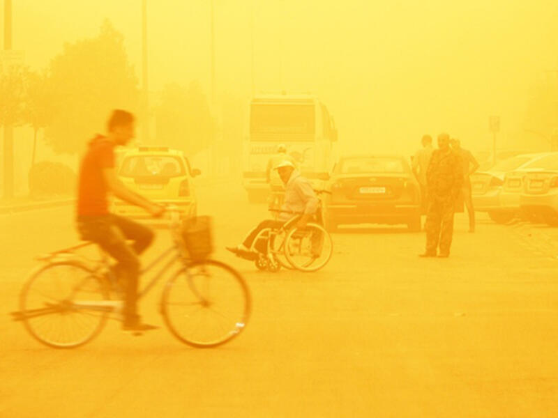 Yellow skies aren't the only thing a sandstorm can create. 