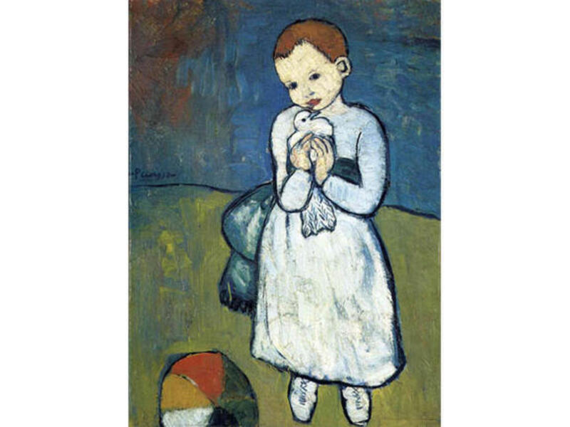 Pablo Picasso’s ‘Child with a Dove’ - 1901. (Picasso)