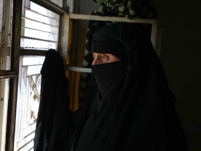 Dbeis says she was two months pregnant when she was detained in August 2014 in the Eastern Ghouta suburbs of Damascus, accused of working with rebels; an allegation she denies. Aaref WATAD / AFP