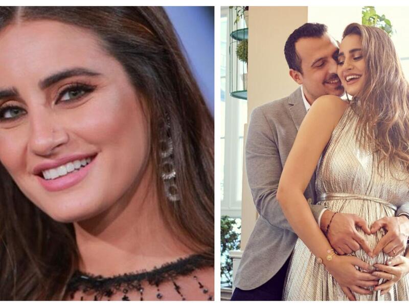 إيميه صياح تعلن حملها من زوجها رجل الأعمال خالد