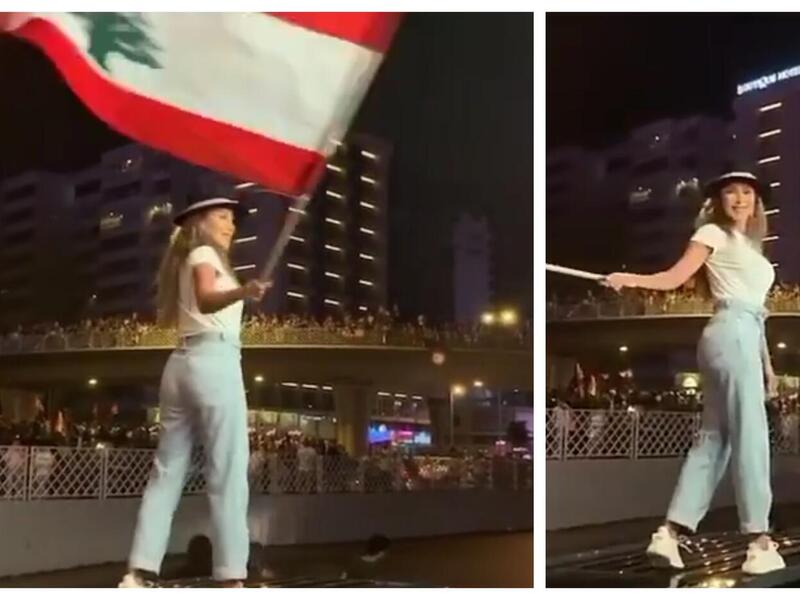مايا دياب: "لوحت بالعلم اللبناني من على ظهر سيارتها".