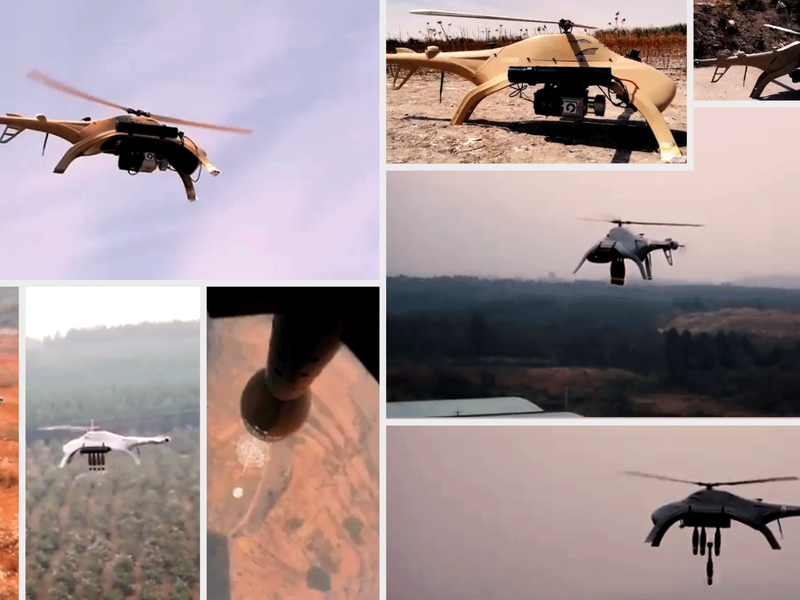 The Chinese Blowfish A2 drone includes 60 millimeter mortar shells or a 35-40 millimeter grenade launcher /Twitter