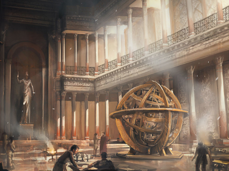Raphaëlle Deslandes, Library of Alexandria (Art Station)