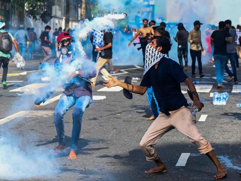 Police, Protesters Continue to Clash in Sri Lanka