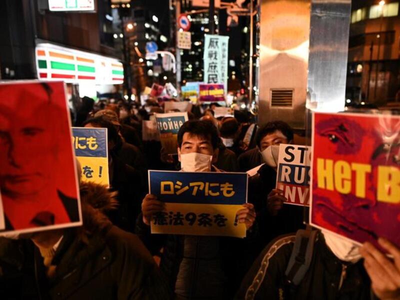 Protesters Around the World Rally for Ukraine