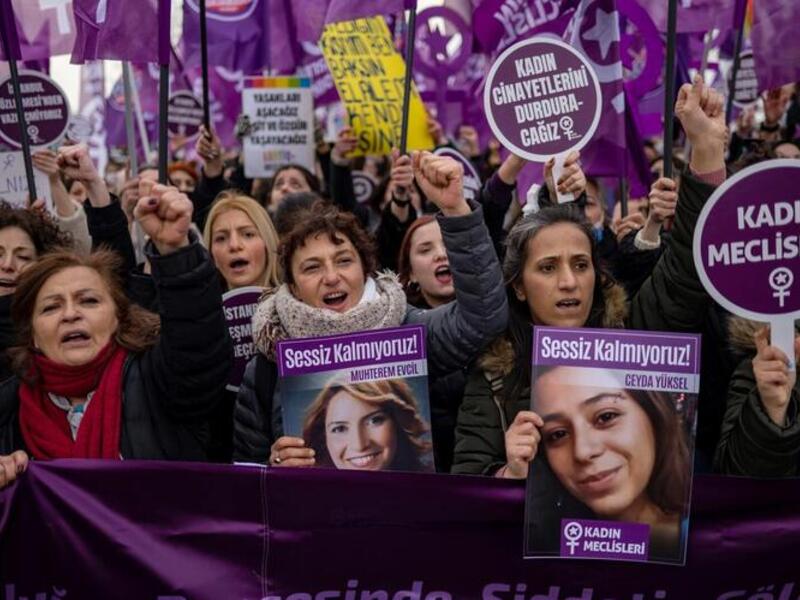 International Women's Day Demonstrations Around the World