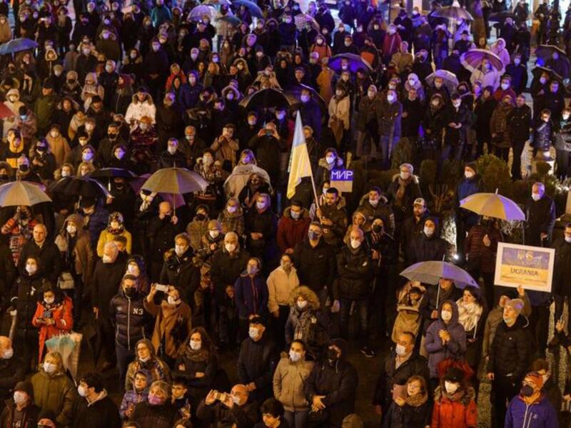 Protesters Around the World Rally for Ukraine