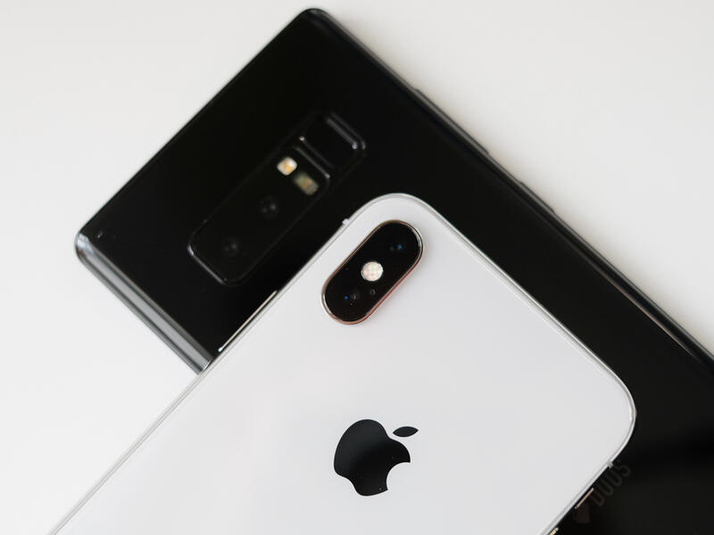 The devices mentioned in the suit are Apple's iPhone 7 Plus, iPhone 8 and iPhone X, and Samsung's Galaxy S8 and Galaxy Note8.
