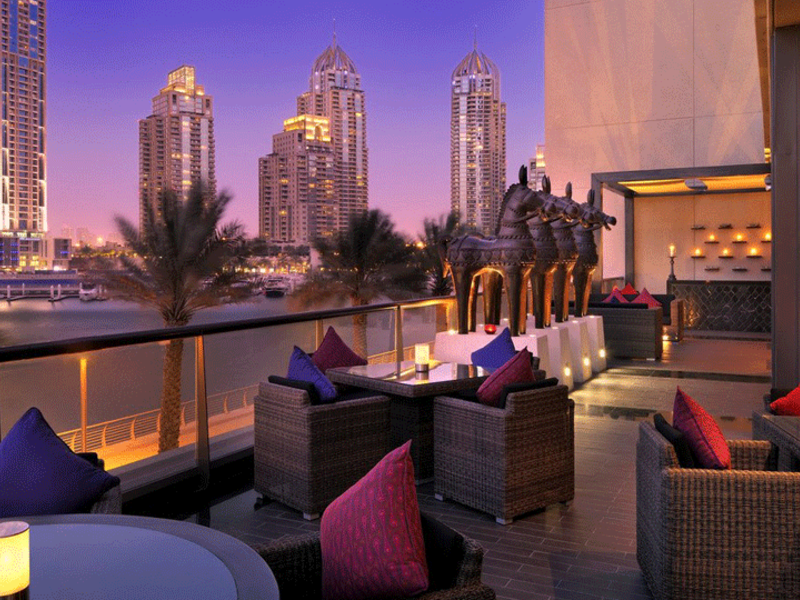 7. Grosvenor House, a Luxury Collection Hotel, Dubai (UAE): In 2 high-rise towers overlooking the Dubai Marina, this luxury hotel is a 4-minute walk from the Marina Promenade ferry terminal and 10 km from the Mall of the Emirates. 