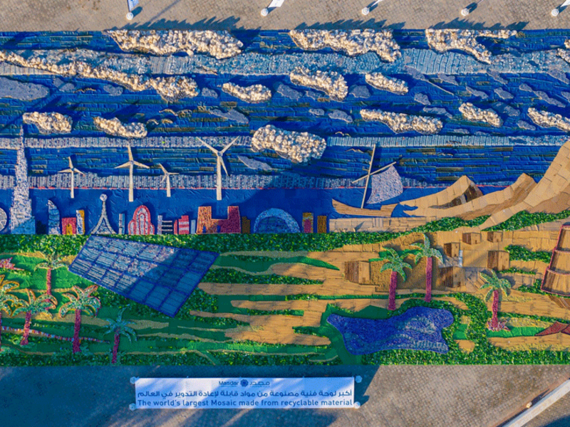 UAE Unveils World’s Largest Mosaic from Recyclables