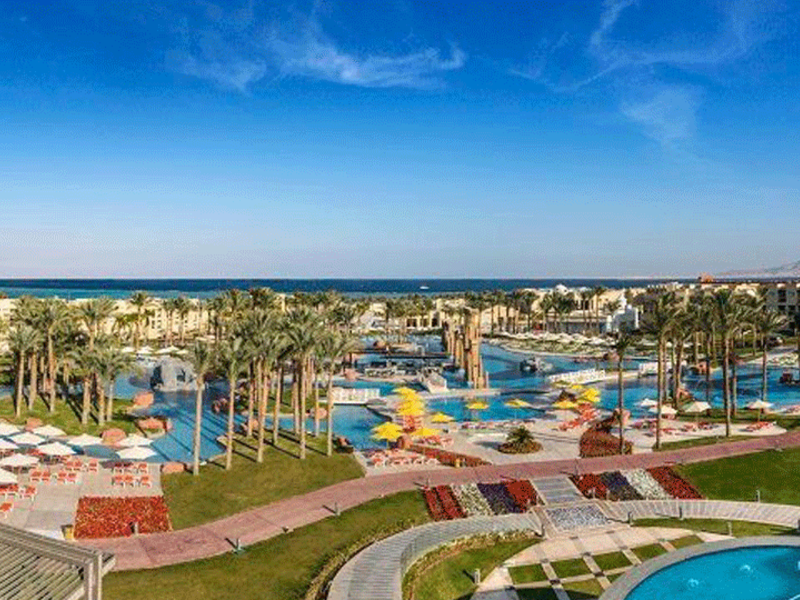 4. Rixos Premium Seagate (Egypt): On a beach along the Red Sea, this plush all-inclusive hotel with a private jetty and a protected coral reef is 10 km from Sharm El Sheikh International Airport. 