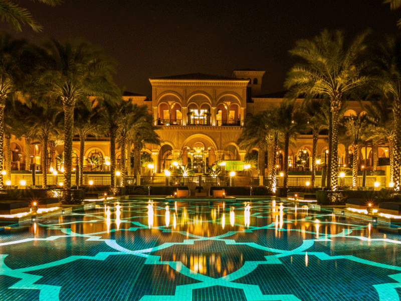1. One&Only The Palm (UAE): On a beachfront peninsula on the iconic Palm Jumeirah, this opulent luxury resort on the Gulf is set in gardens and comprises a manor, mansions and villas. 