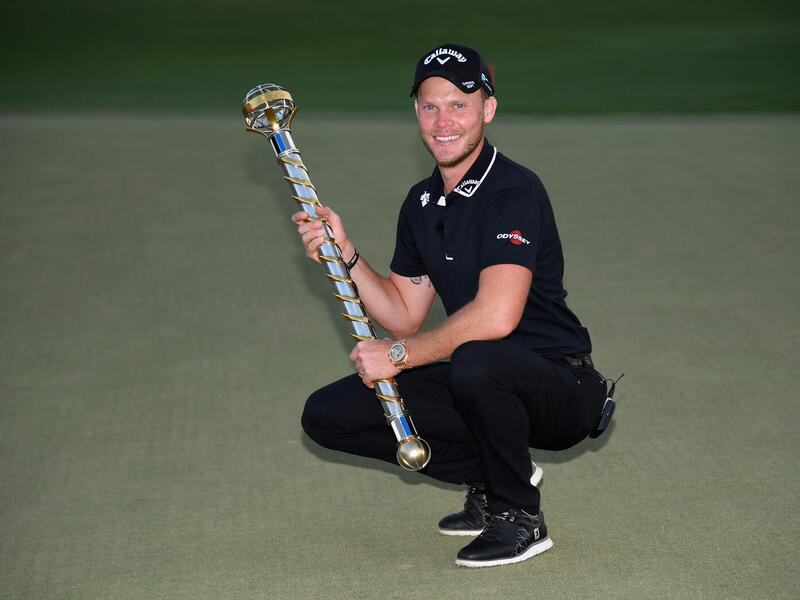 Danny Willett with the 2018 DP World Tour Championship trophy