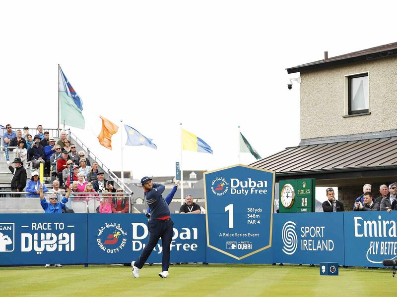 Rahm in action at the Dubai Duty Free Irish Open lr