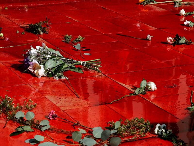 Extinction Rebellion (XR) is an international movement that uses non-violent civil disobedience to achieve radical change in order to minimise the risk of human extinction and ecological collapse.  FRANCOIS GUILLOT / AFP