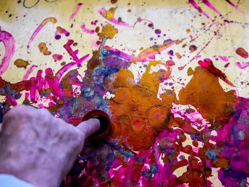 An Egyptian person puts a finger in the ink after voting at a polling station during the third day of a referendum on constitutional amendments, at a school in shamma village in the northern Nile delta province of Menoufia, on April 22, 2019.  Mohamed el-Shahed / AFP