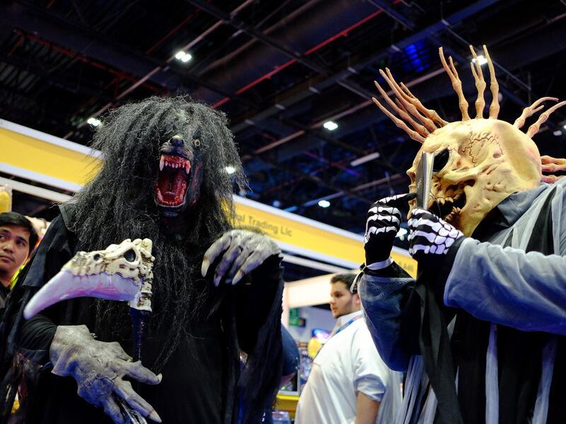 At the Middle East Film and Comic Con at Dubai World Trade Centre on Thursday. (Shihab/Khaleej Times)