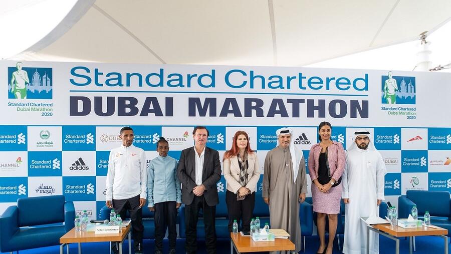 ديكسيسا وديغيفا يقودان نخبة الأبطال الرياضيون في ماراثون ستاندرد تشارترد دبي 2020