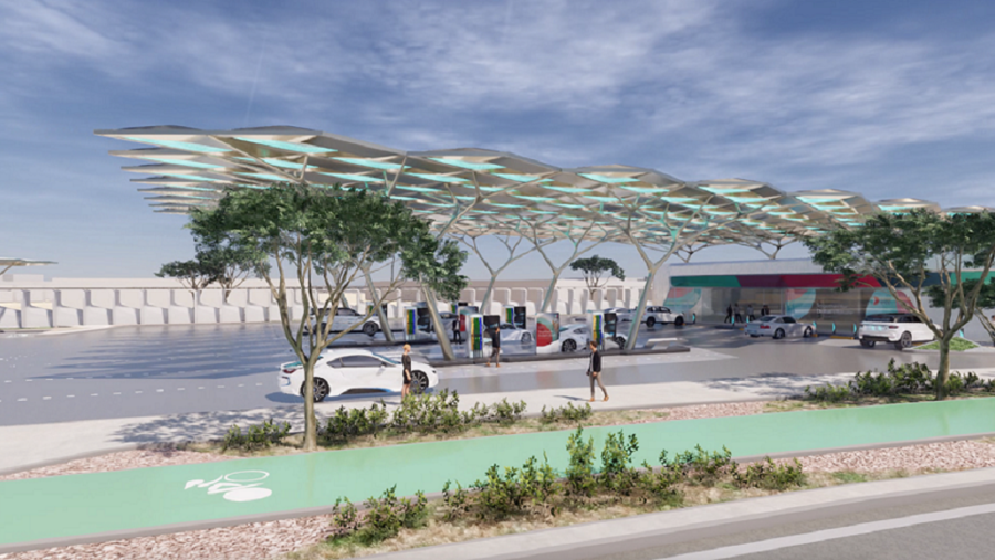 اينوك تنجز 40% من أعمال تشييد "محطة الخدمة المستقبلية"