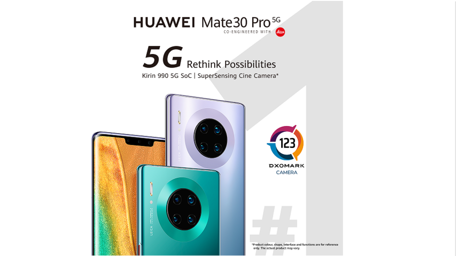 هاتف HUAWEI Mate 30 Pro ضمن قائمة اختبارات DXOMARK العالمية