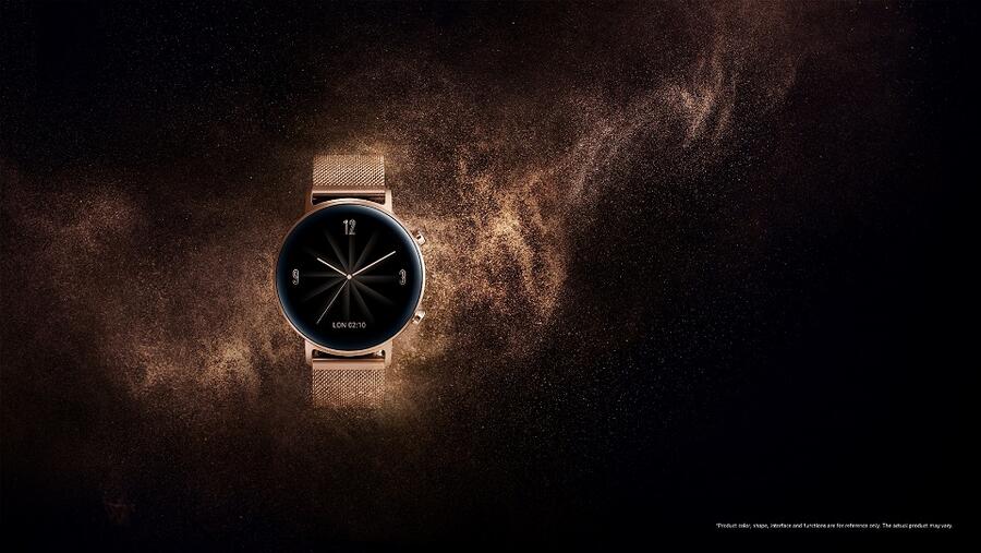 تمتاز ساعة HUAWEI WATCH GT 2 ذهبية اللون بقطر 42 ملم بمظهرها النحيف الذي يجمع بين الأناقة والأداء الوظيفي، لتقدم جهازاً قابلاً للارتداء، يقدم مجموعة متنوعة من المزايا الاستثنائية ضمن إطار أنيق التصميم. 
